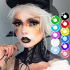 1 пара цветных контактных линз для глаз аксессуары для косплея аниме цветные линзы ed многоцветные контактные линзы ed синие Красные линзы контактные линзы для Хэллоуина