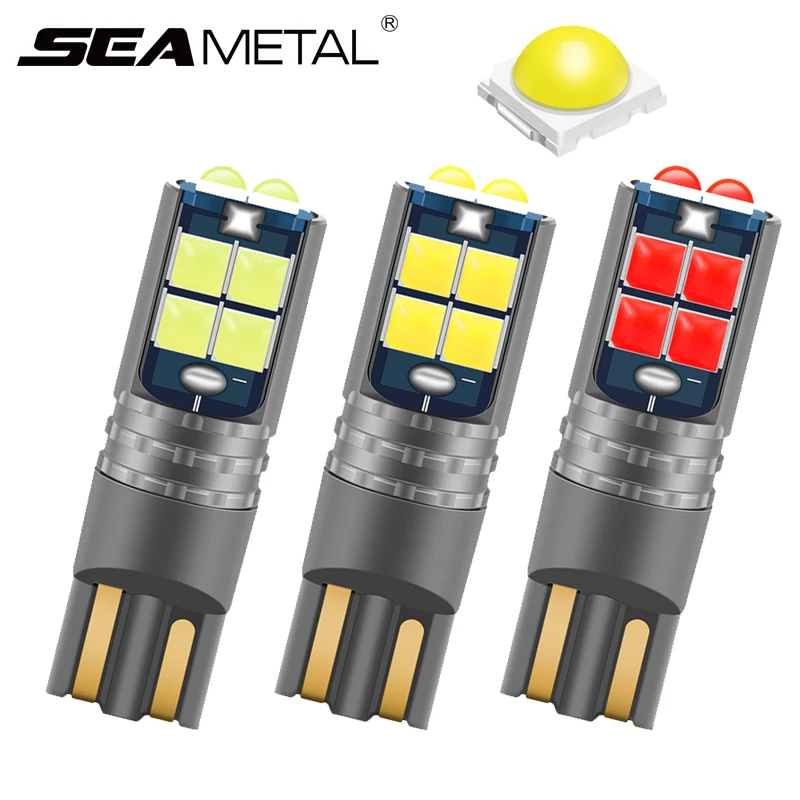 SEAMETAL T10 W5W светодиодный Габаритные фонари для автомобиля Siganl лампы 3030 SMD