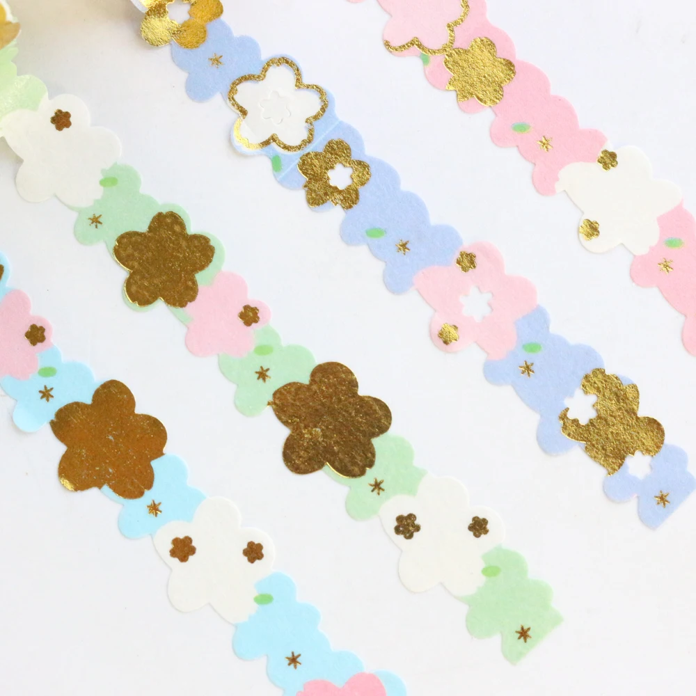 Domikee новая милая креативная полая Золотая фольга японская Васи лента конфеты