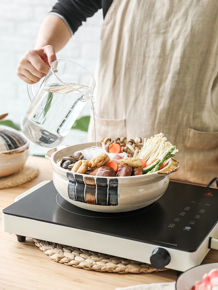 Старинная глиняная керамика в японском стиле посуда горшок Бытовая газовая