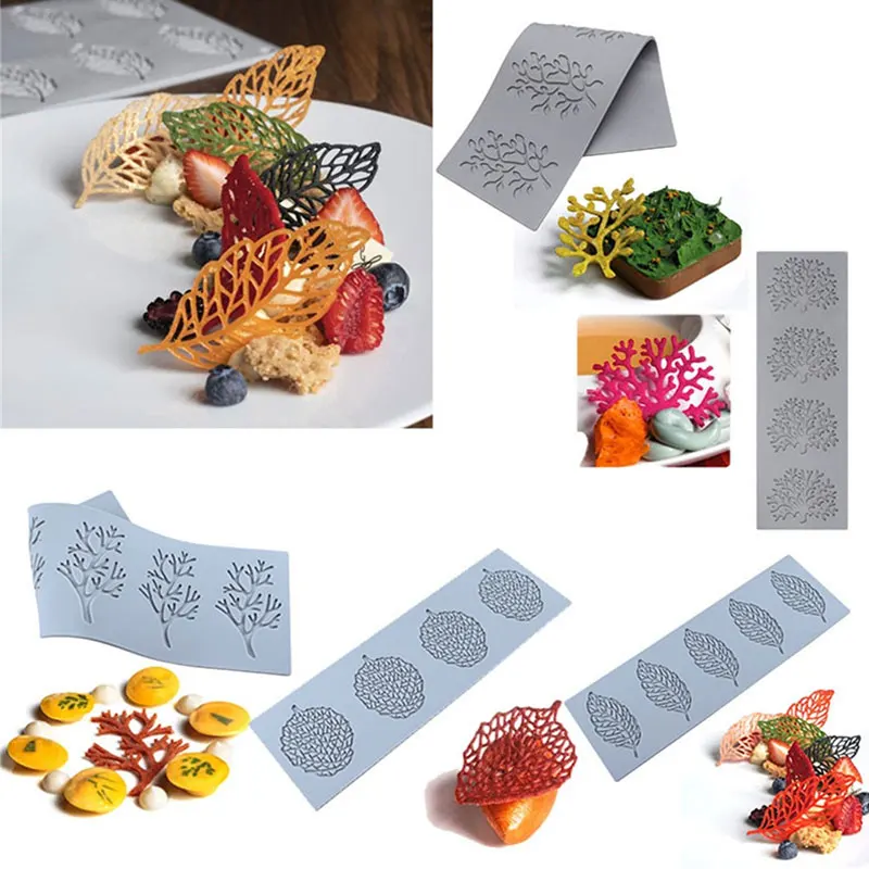 

Lace Fringe Silicone Mold Coral Fleece Fondant Lace Mat Coral Fleece Printing Mat Cake Fringe Decoration Mold Baking Mold