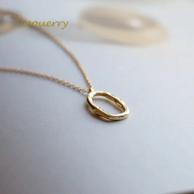 Женское Ожерелье с эллиптической подвеской из серебра 925 пробы | Украшения и