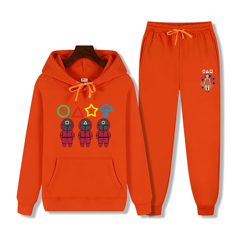 

Костюм спортивный мужской/женский из свитшота с надписью и спортивных брюк