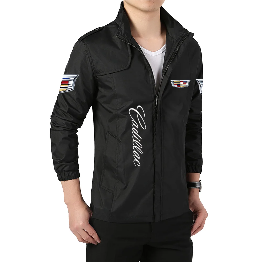 

2021 new jacket spring and autumn men's high-quality jacket fashion printing casual motorcycle large size sports jacket zipper