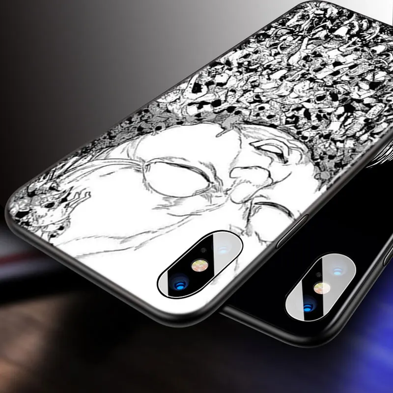 

Japan Pattern Junji Ito Tees For Apple iPhone 12 11 Pro Max mini XS Max XR X 8 7 6 6S Plus 5S SE 2020 Soft Black Phone Case