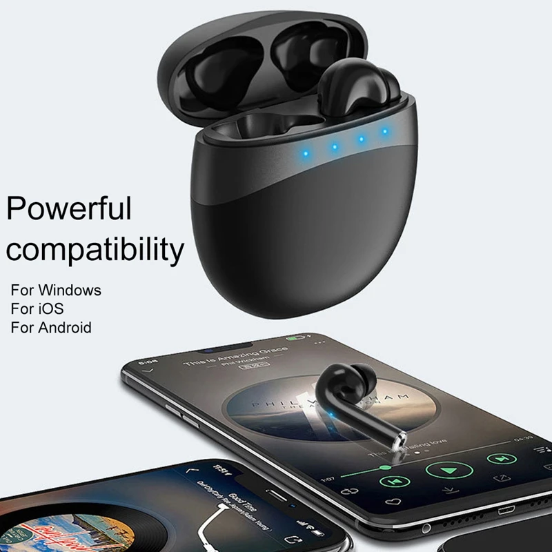 

M19 Bluetooth Earphone Tws5.0 Bluetooth Earphone Power Display In-Ear Earbud Waterproof Earphone