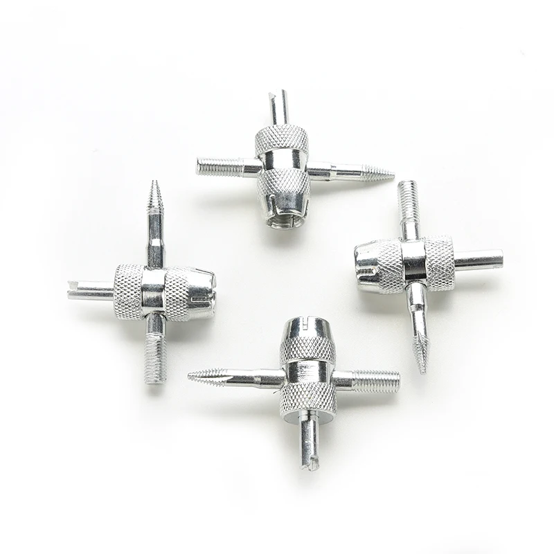 

4Pcs 4 Way Car Truck Tire Screwdriver Valve Stem Core Remover Installer Tool