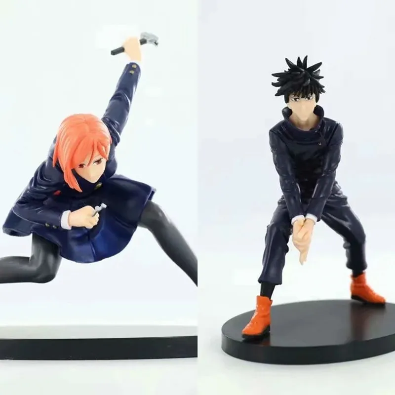 

Anime Jujutsu Kaisen Fushiguro Megumi Kugisaki Nobara Fighting Ver PVC Action Figure Collectible Model Doll Toy 16cm