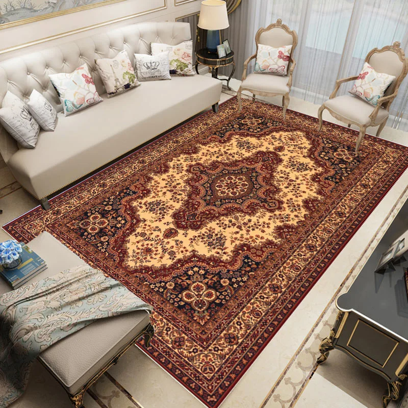 

Turkey Persian Carpet Anti-slip Washable Carpets for Living Room Bedroom Study High Quality Decorative Area Large Rugs 120x160cm