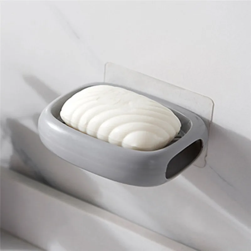 Одноместный двойной держатель для слива мыла настенная полка хранения кухонная