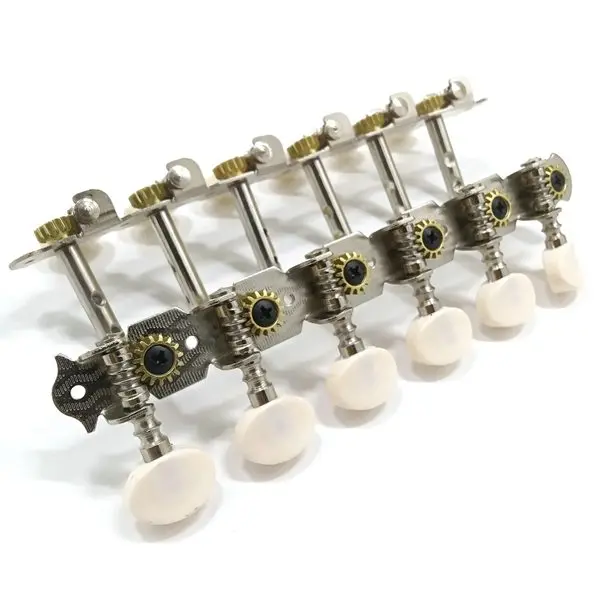 12 Strings Acoustic Guitar Tuning Pegs Chrome Plated Machine Heads 6L 6R Instruments Accessory Part | Спорт и развлечения