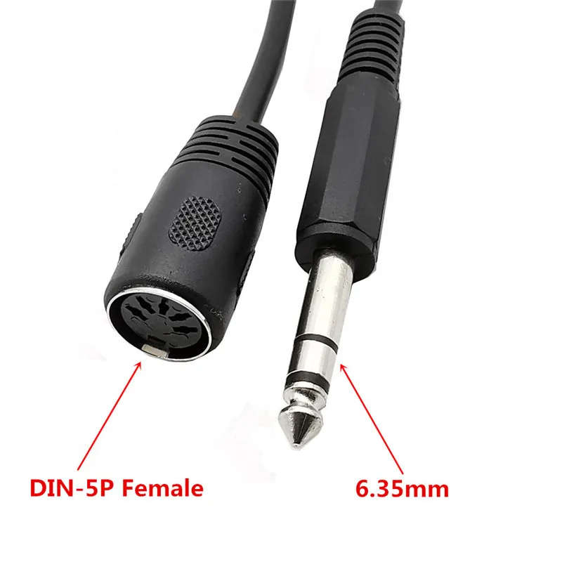 Кабель удлинитель MIDI Din 5Pin мама к Monoprice 6 35 мм (1/4 дюйма) мужской разъем TRS Stereo Audio для