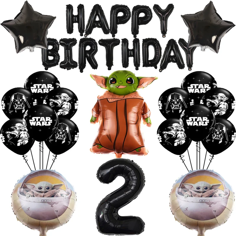 Набор воздушных шаров из алюминиевой пленки в стиле Звездные войны 32 дюйма -