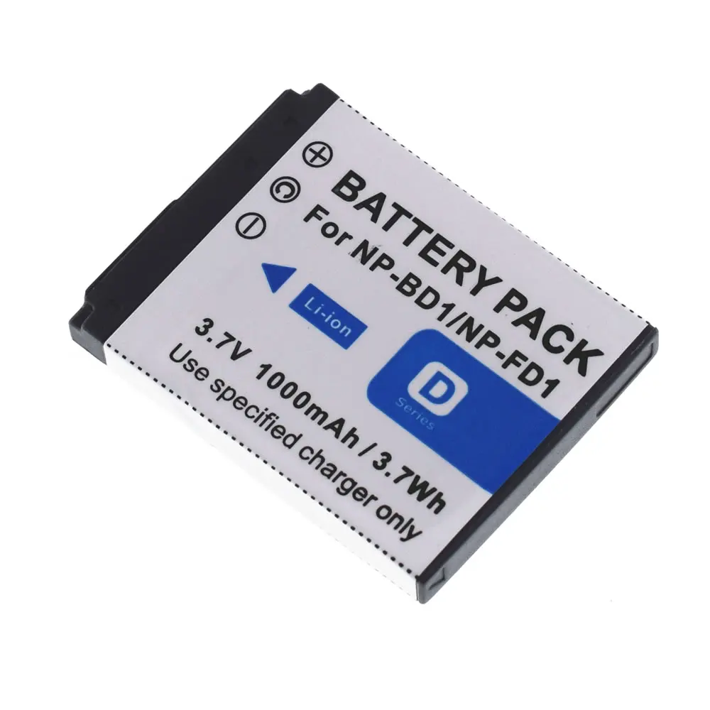 Литий-ионный аккумулятор NP-BD1 Type D для камеры Sony CyberShot DSC-G3 T300 | Электроника
