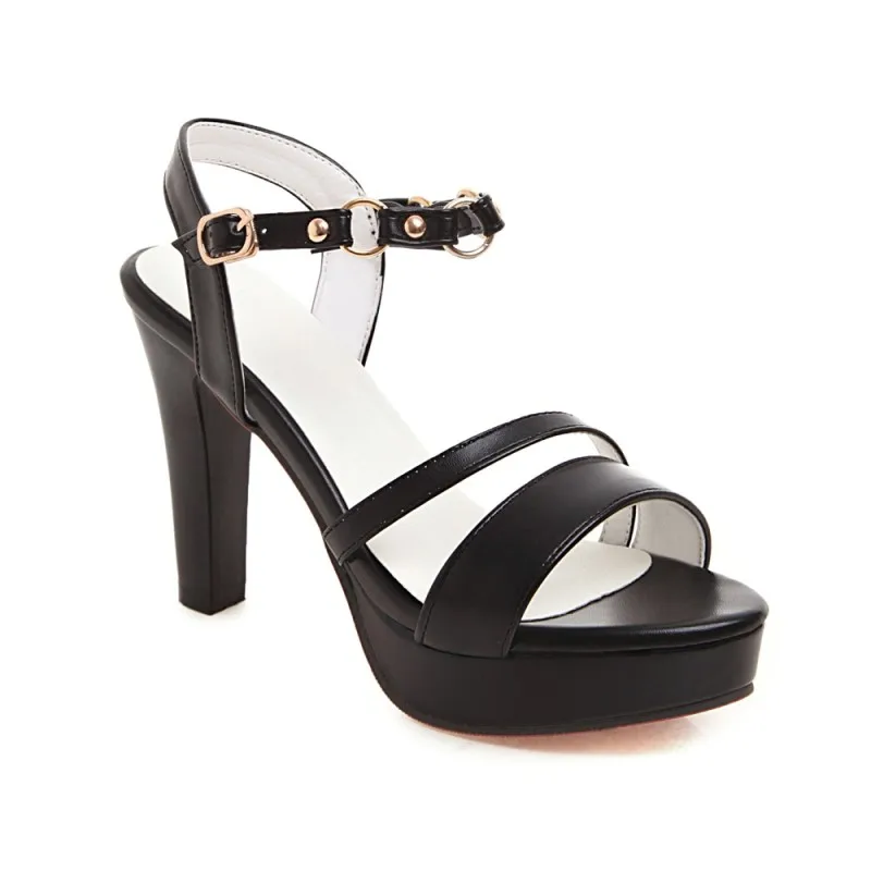 Сандалии женские на высоком каблуке водонепроницаемые туфли с открытым носком