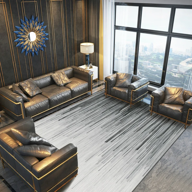 

Concise Black White Carpets For Living Room Modern Home Bedroom Carpet Sofa Coffee Nordic Study Large Table Mat Rug Dinning