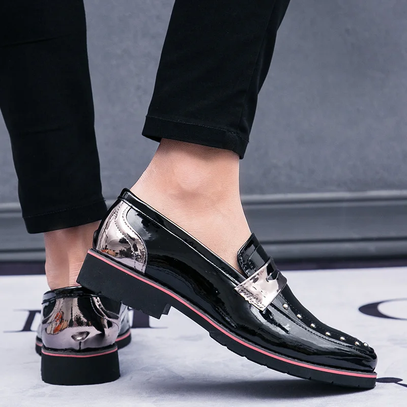Мужские кожаные туфли деловые высококачественные повседневные роскошные