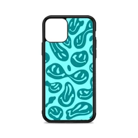 dark cyan smiley phone case for iphone 12 mini 11 pro xs max x xr 6 7 8 plus se20 high quality tpu silicon cover