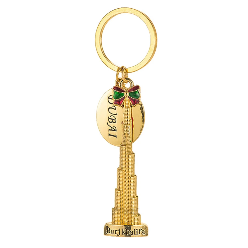 

2021 New Burj Khalifa Dubai Keychain Worlds Tallest Building Architecture Model Key Chain Souvenir