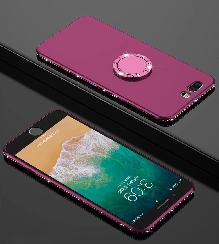 Силиконовый чехол для Huawei Honor 9 8 Pro V9 V10 7C 7A 5A 6A 5X 6X 7X 8X Max 9x Магнитный с кольцом на