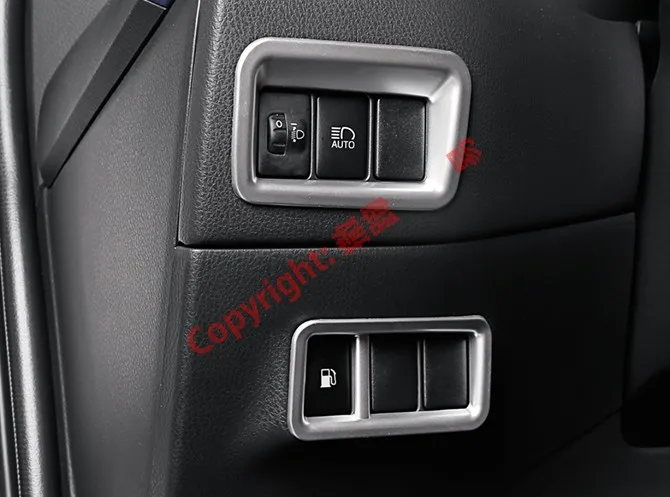 

ABS Pearl Chrome Interior HeadLight Switch Control Cover Trim For Toyota C-HR CHR 2017 2018 2019