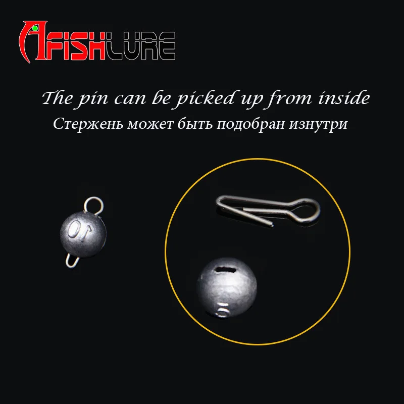 Afishlure 5 шт. в лоте Привести Вес поворотный Чебурашка грузило Jig Head свинцовые s