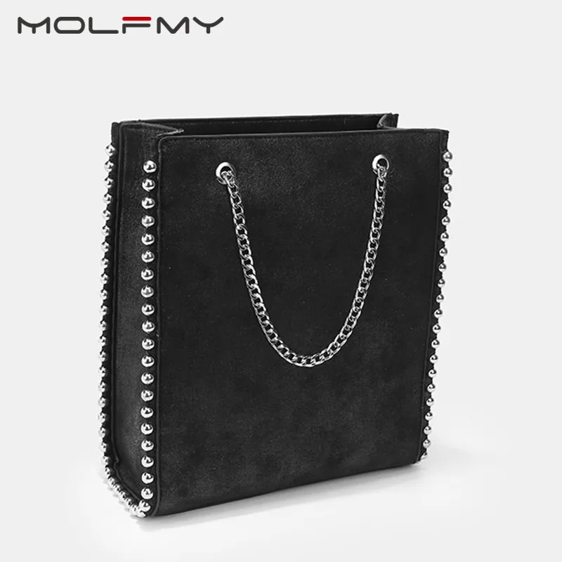 Вместительная женская сумка тоут в стиле ретро модные сумки на плечо с цепочкой и