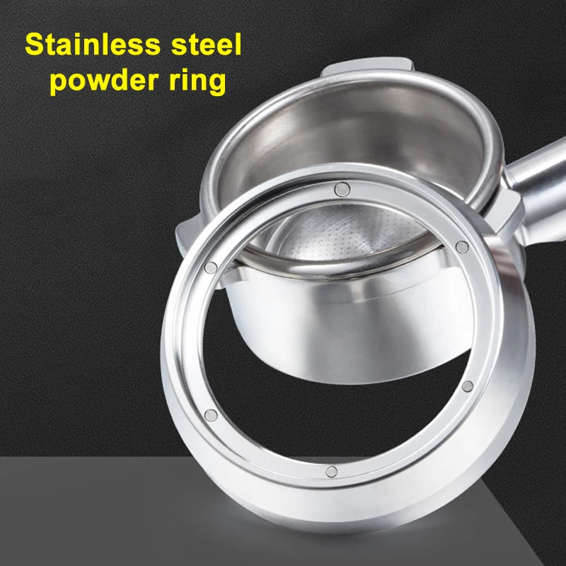 

53/51mm Espresso Dosing Funnel Stainless Steel Coffee Dosing Ring with Magenet Compatible With 53/51mm Portafilter F2