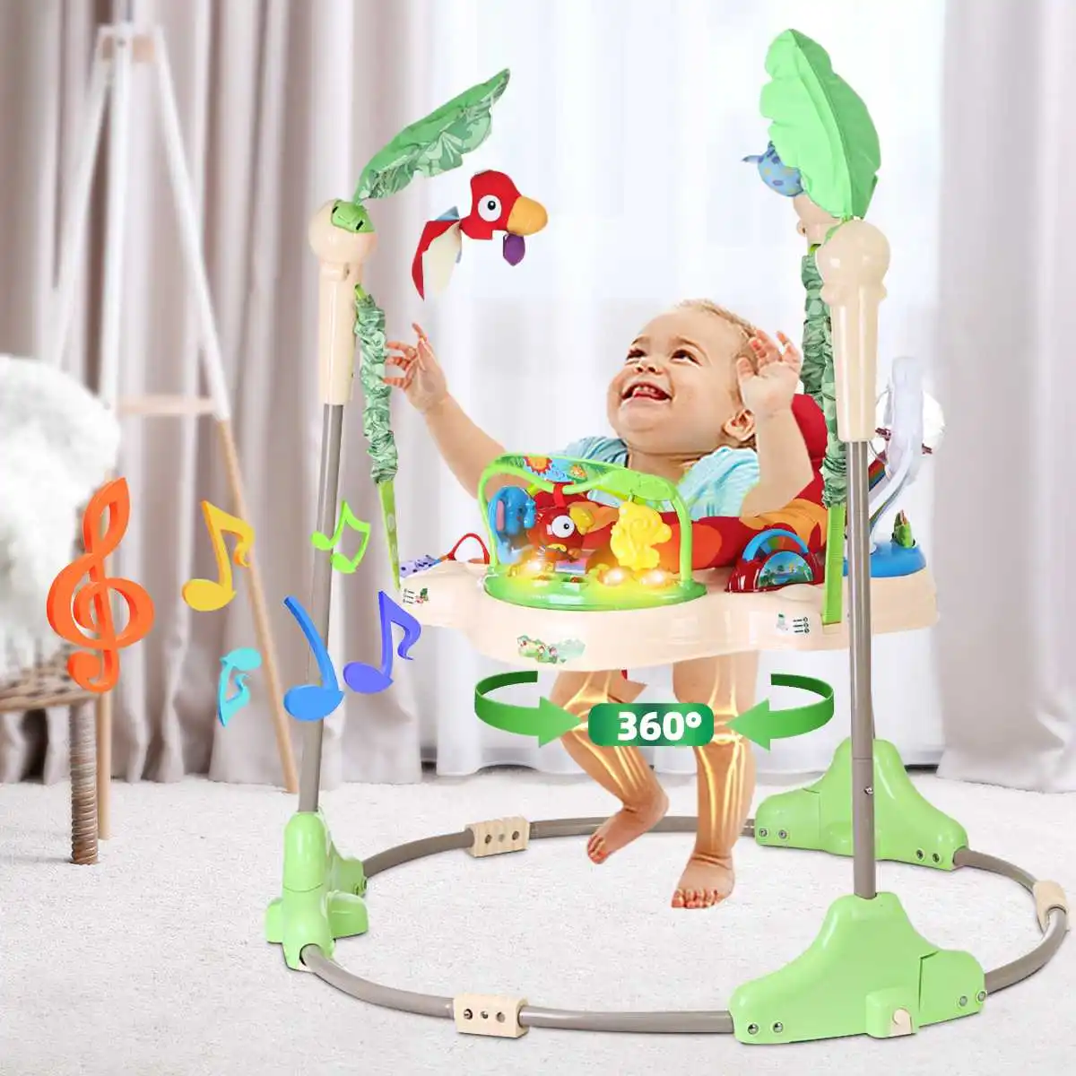 

Multifunction Baby Gym Rack Children Baby Bouncer Walker Cradle Baby Swing Rocking Chair for Newborm Baby Activity Gear 6-24M