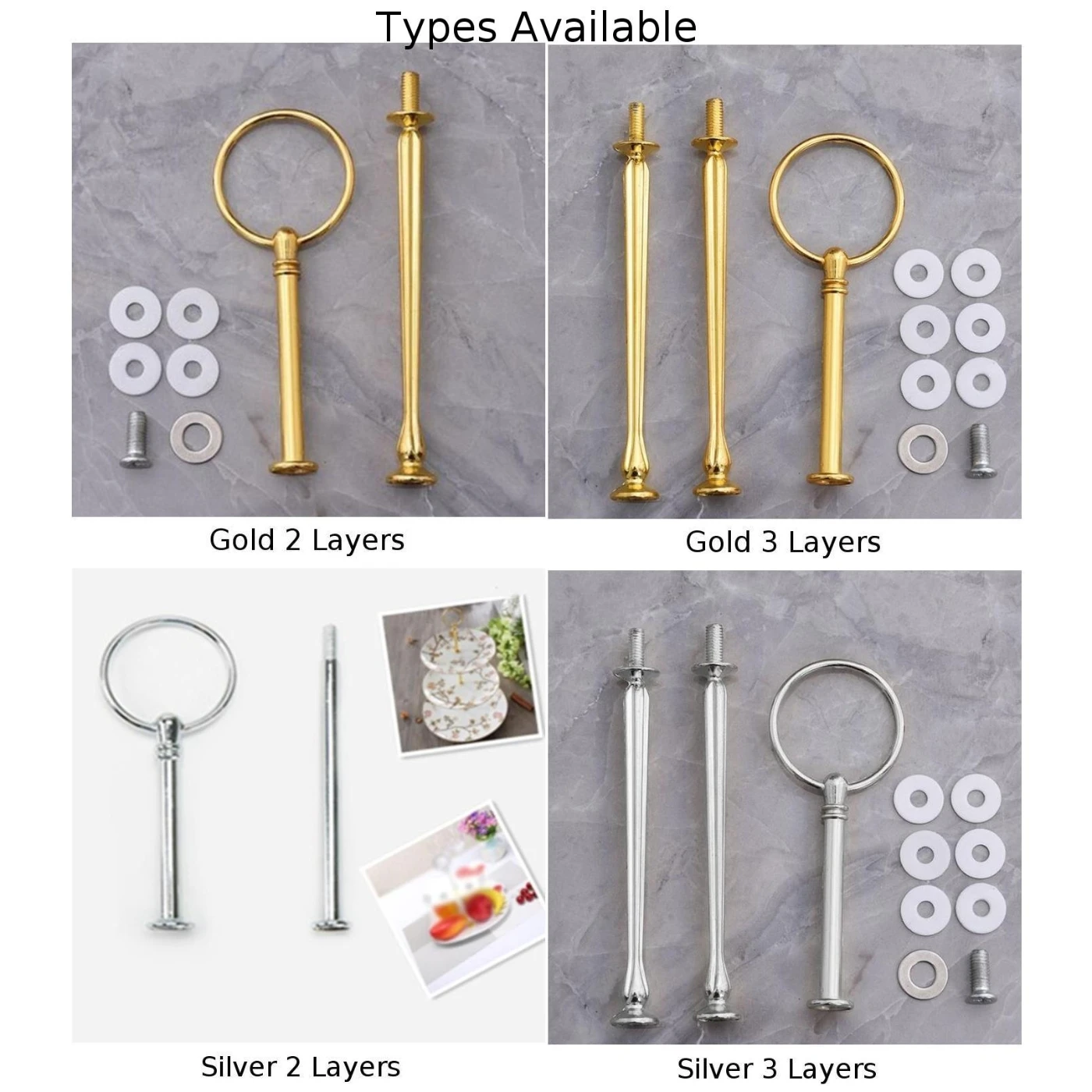 2/3 яруса кружевных ручка установка оборудования стержень для Кондитерская