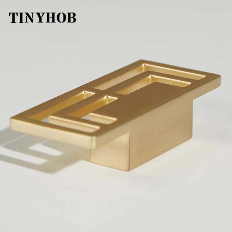 Ручка и ручка в китайском стиле из золотого/черного цинкового сплава современный