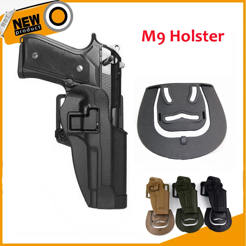 

Tactical Beretta M9 92 96 Pistol Gun Holster With Waist Paddle Army Airsoft Shooting Gun Case Belt Holster Hunting Accessories