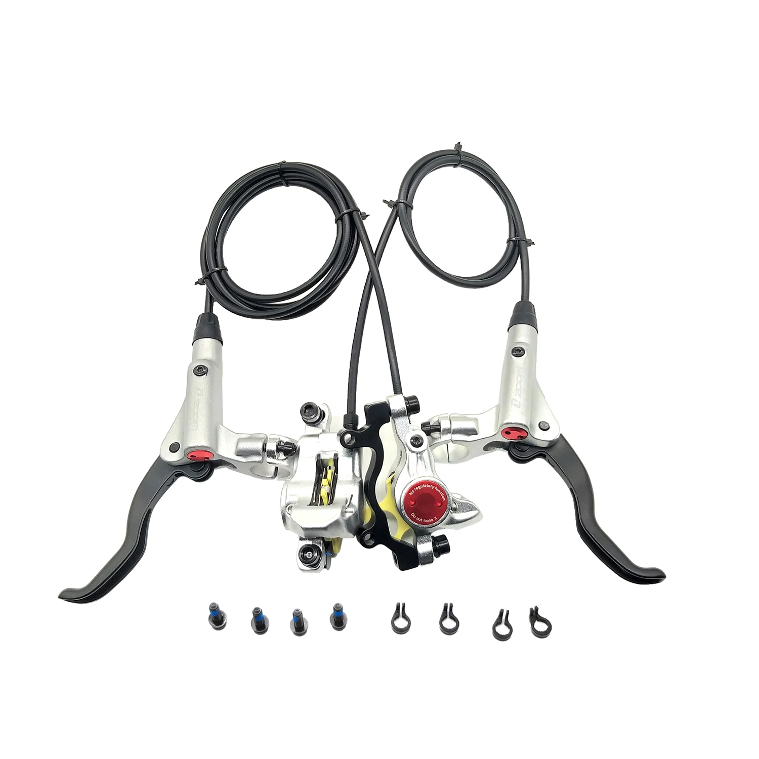 Silver a pair ZOOM HB-875 HB 875 Велосипедный Тормоз mtb горный велосипед гидравлический дисковый тормоз набор зажимов совместим с mt200 m365 m395 - Цвет: Silver a pair