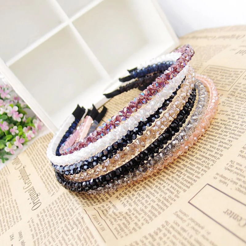 

Korean Style Beautiful Fashion Women Girl Alloy Crystal Hair Band Headband Jewelry Headwear Hair Accessories Random