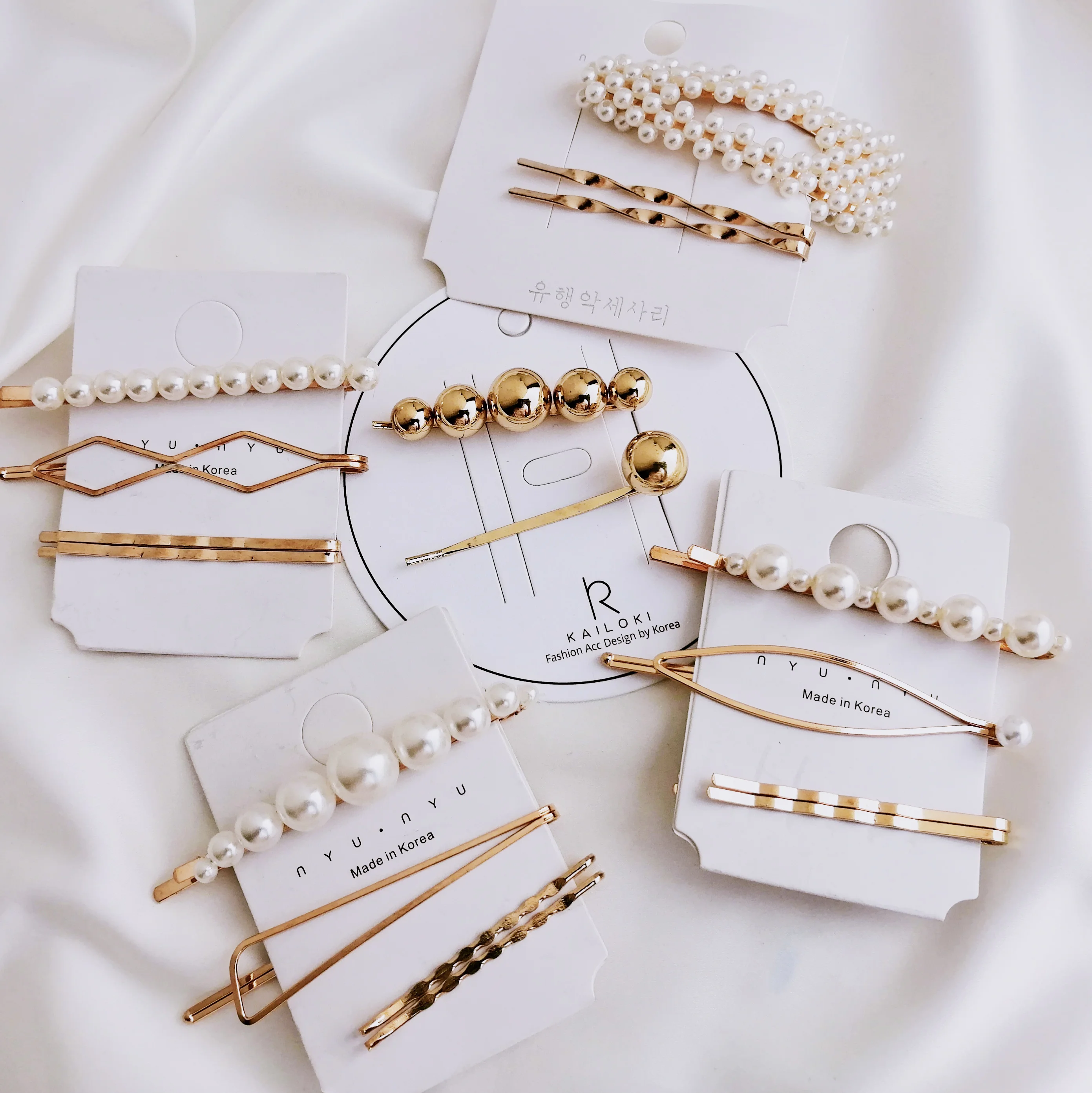 Купить 1 получить бесплатно Модный корейский комплект заколки для волос с