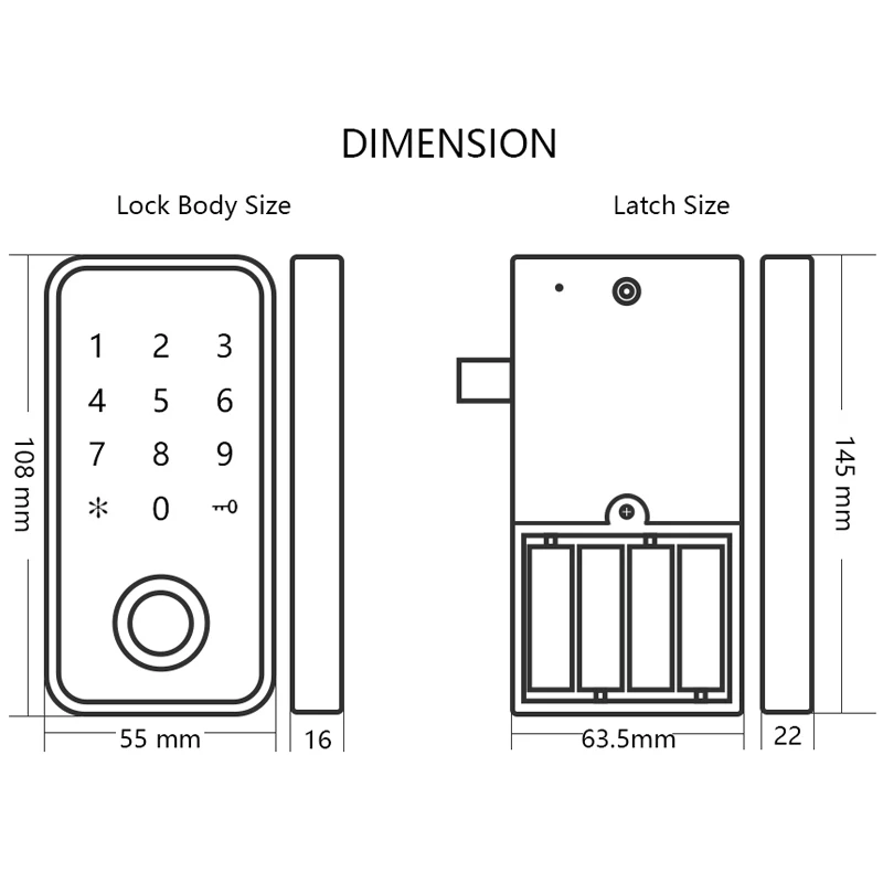 Сенсорная клавиатура кодовый замок Пароль ключ доступа цифровой электронный