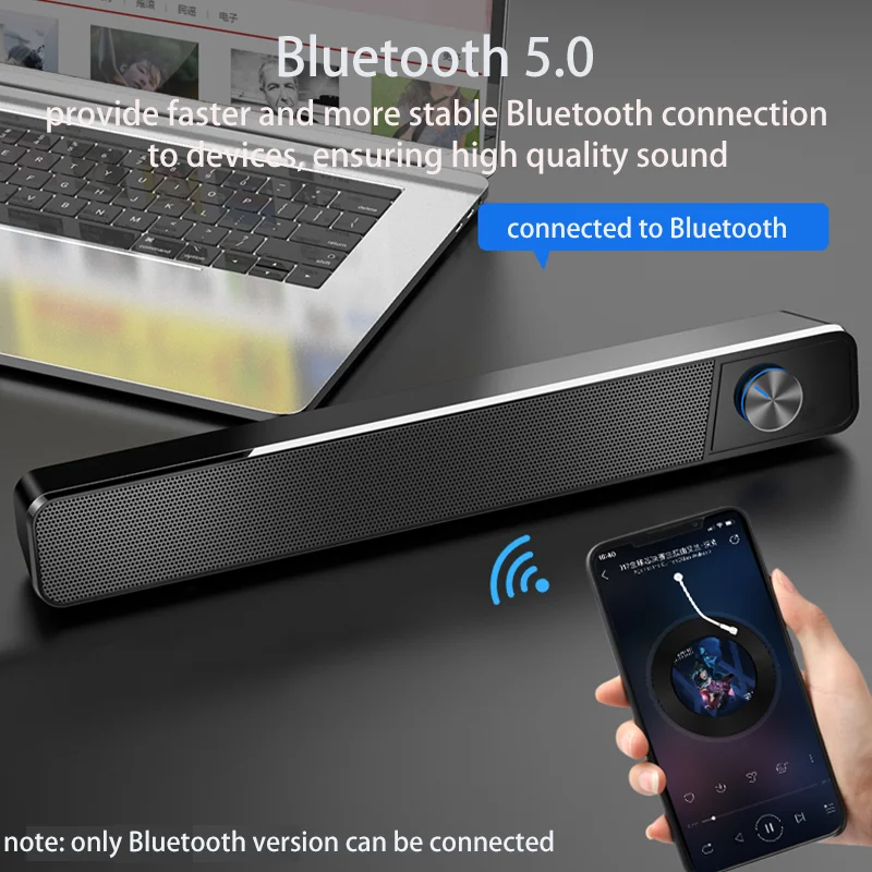 Новый ТВ звуковой бар AUX USB проводной и беспроводной Bluetooth домашний кинотеатр FM