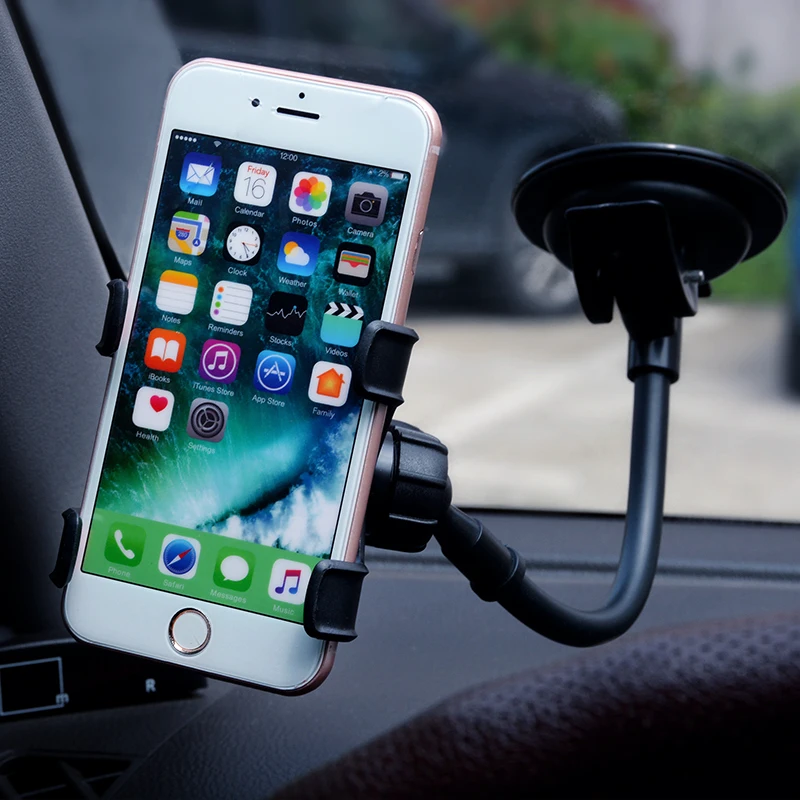 Car Phone Holder For iphone Max Xs 7 8 6s plus Flexible 360 Degree Rotation Mount Mobile Cell | Мобильные телефоны и