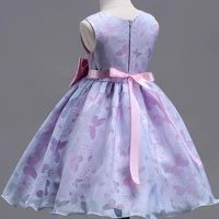 New Year Gift princess dress for kids Purple butterfly dress Birthday party dress up