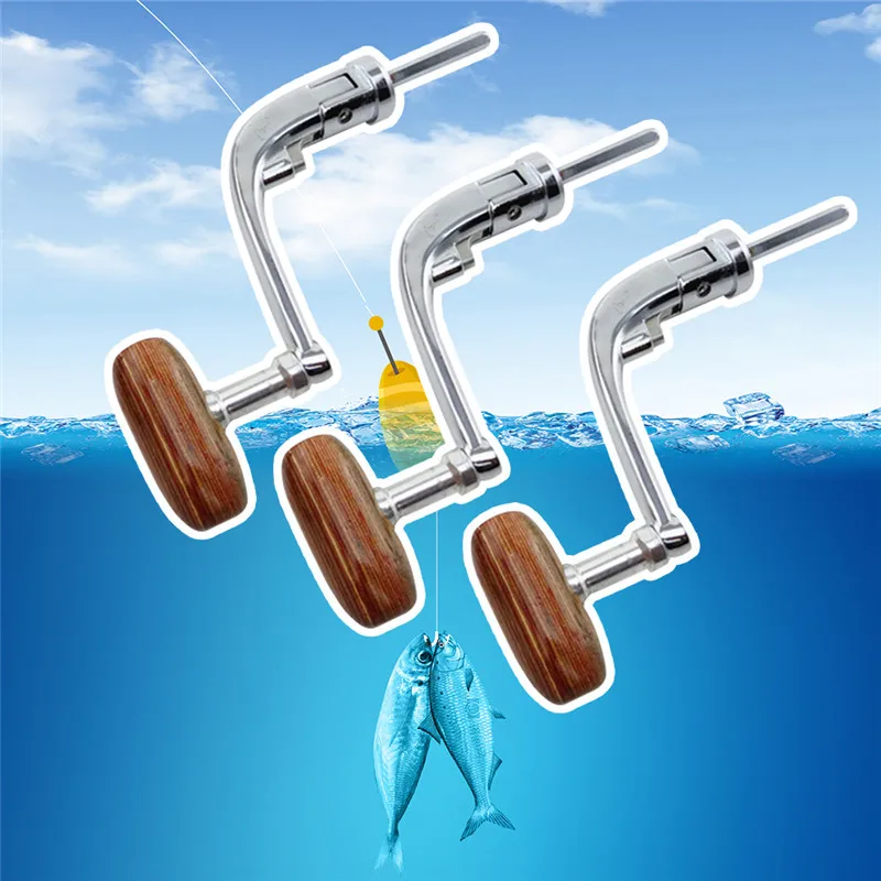 Универсальный деревянная ручка Рыболовная катушка рукоятки рок Arm спиннинг