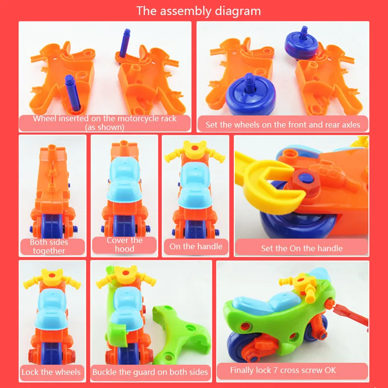 3D пазл с гайкой и для раннего обучения модель группы пластиковая игрушка