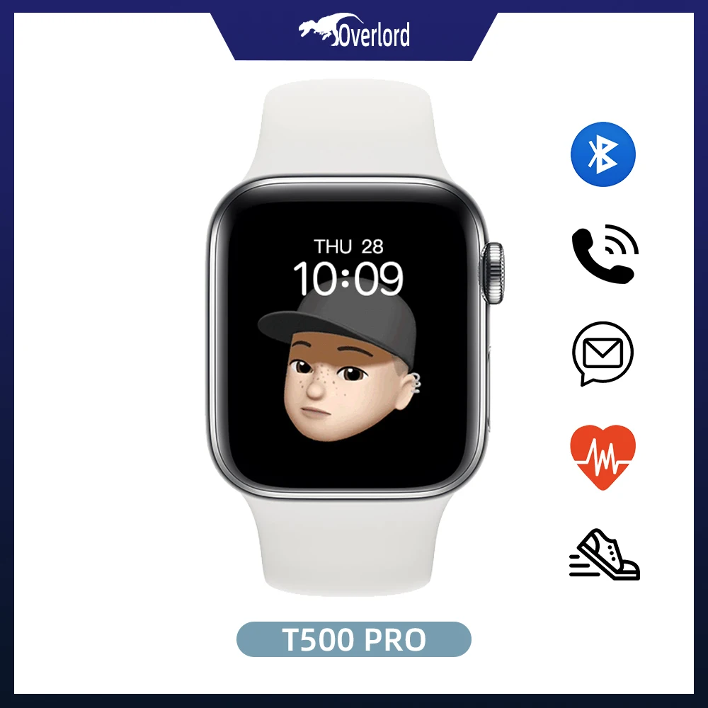 

Умные часы T500 PRO PK W56 46, оригинальные Смарт-часы с функцией измерения пульса и артериального давления, с напоминанием, спортивным режимом, вст...