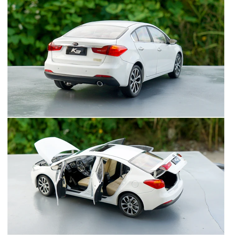 Высокое качество 1:18 Kia K3 модель автомобиля из сплава, высокая имитация литого металла Изысканные Подарки, Коллекционная модель