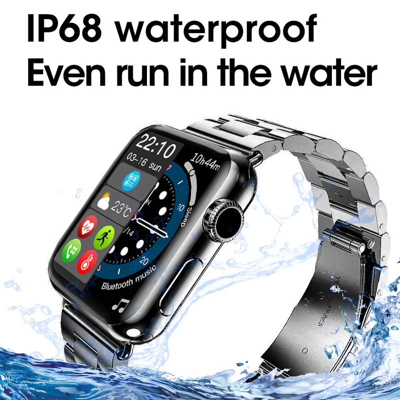 Новинка 2021 водонепроницаемые Смарт-часы IP68 для мужчин измерение пульса