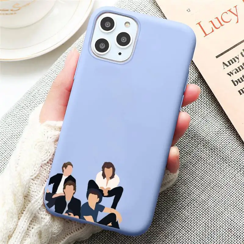 

One Direction Louis Tomlinson Phone Case Candy Color for iPhone 6 7 8 11 12 s mini pro X XS XR MAX Plus