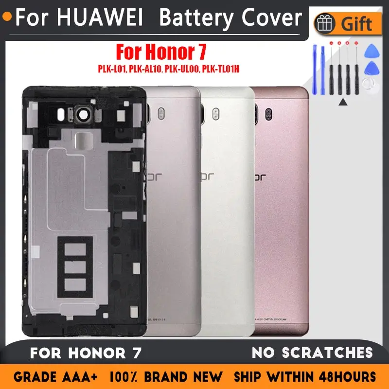 Задняя крышка батарейного отсека для HUAWEI Honor 7 PLK L01 AL10 UL00 TL01H запчастей корпус