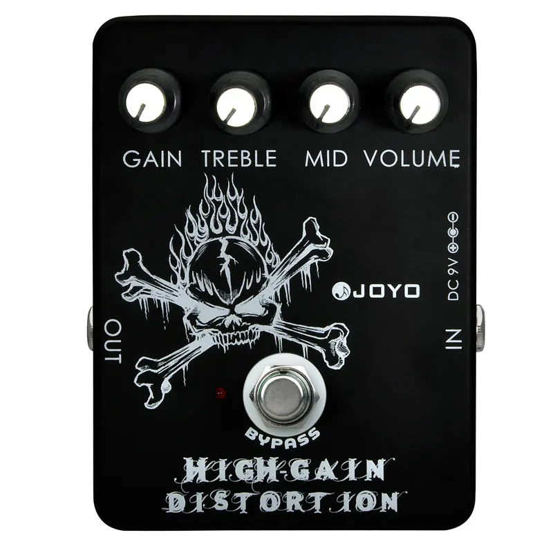 JOYO JF-04 High Gain Distortion Pedal Effect from AC/DC Crunch to Heavy Metal Pedal Effect for Electric Guitar True Bypass joyo jf 12 electric guitar bass dynamic compression fuzz ultimate voodoo octave distortion effect pedal