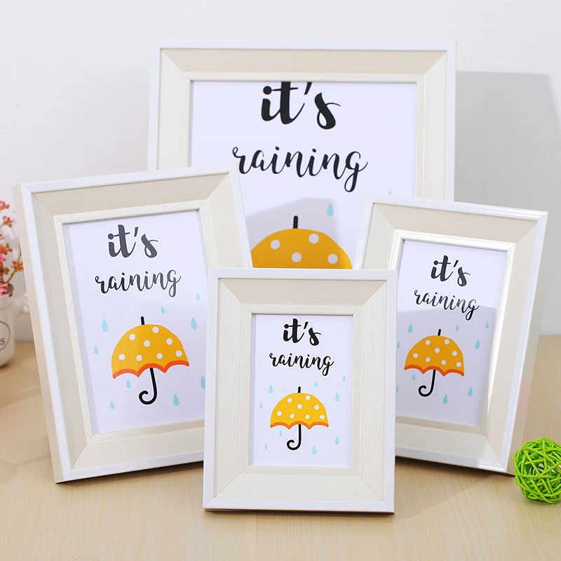 

Modern Simple Resin Photo Frame Table Decor 5-10 Inch Children Growth Photos Picture Frame Desktop Art Painting Frames DIY Gift