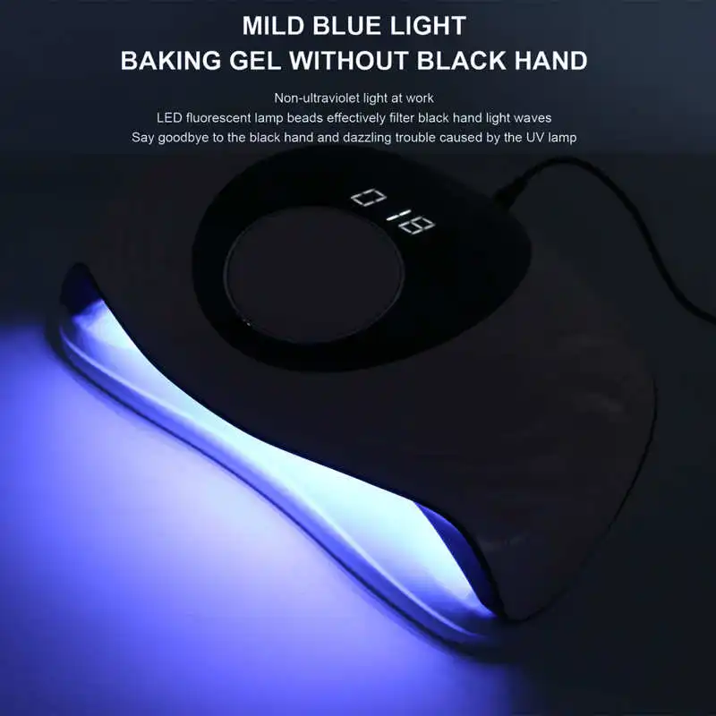 

120W UV LED Lamp For Nails Dryer Manicure Lamp With Memory Function LCD Display Professional Nail Lamp For Nail Art Salon Tool