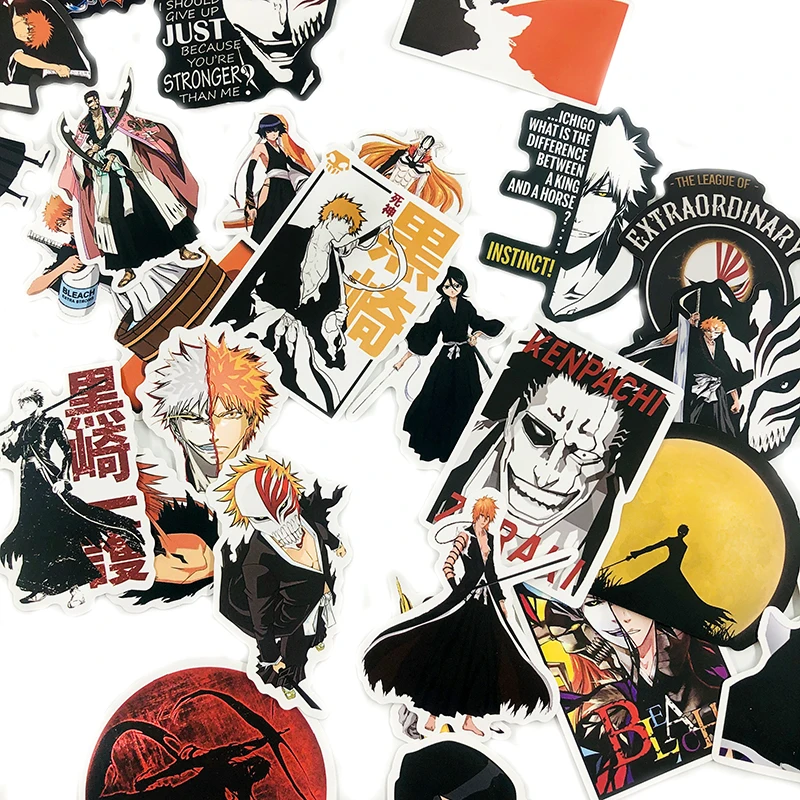 Pegatinas de lej&iacute;a para animaci&oacute;n cl&aacute;sica japonesa, 50 Uds., para nevera, Maleta, diario, libro de recuerdos, pegatina de Graffiti resistente al agua-5